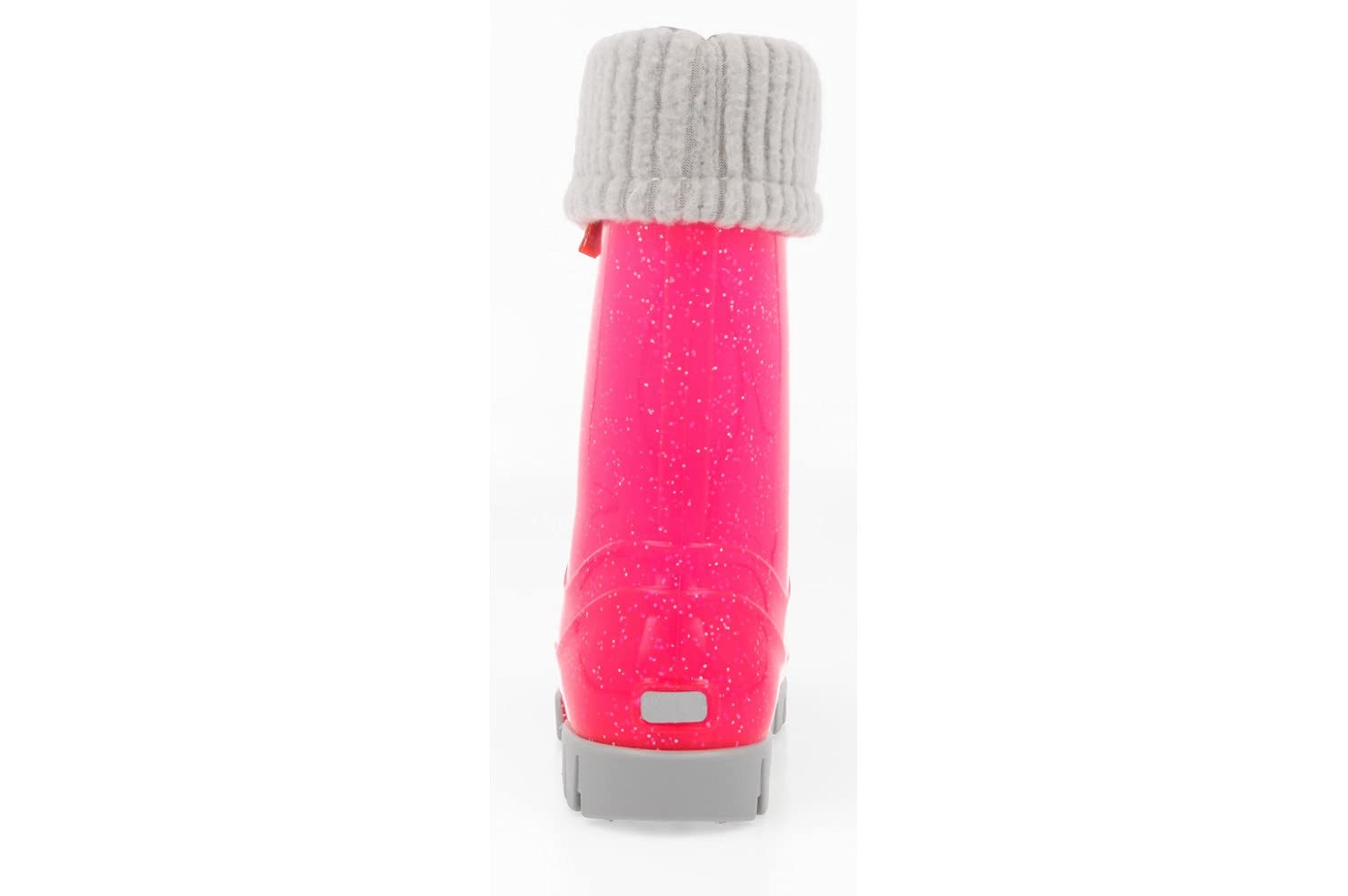 DEMAR. Kinder Gummistiefel gefüttert Twister LUX 0406G Rot glänzend Glitzer