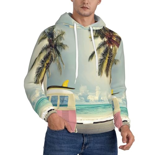 Sweat à capuche homme imprimé mer en polyester EdWal pour sport et mode casual
