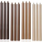 12x Candlesticks Braun | 26,7 cm | tropffrei