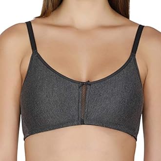 Zivame Women's T-Shirt Non Padded Non Wired Bra (Zi1882-Anthra Melange_Grey_36C)