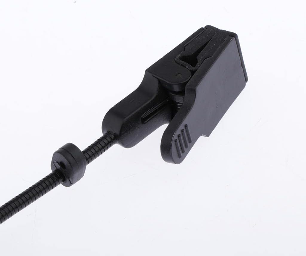 Saxophone Microphone Clip Holder Stand, Windproof Sponge Cover, Noise Reduction, Professional Performance Accessories, Wireless Mic for Soprano Alto Tenor Woodwind Instr