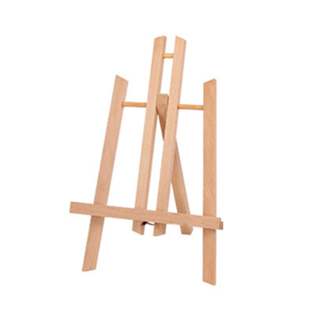 MYUYEE Easel Desktop Easel Folding Triangle Easel Wooden Oil Painting Art Advertising Display Rack For Painting Wedding Storefront