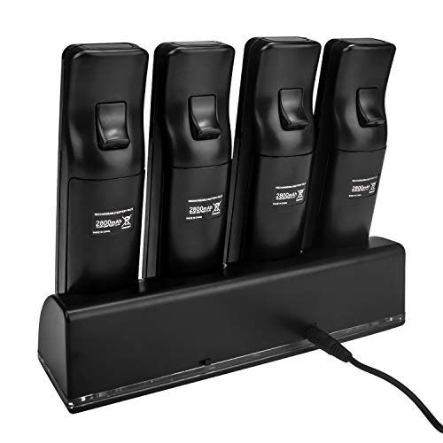 image for Four Charger Dock for Wii Remote, TechKen Remote Control Charger Docki
