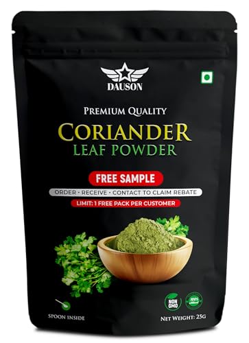 100% Pure Coriander Leaf Powder for Cooking | Chef's Favorite Aromatic Coriander Leaf for Seasoning & Garnishing | Nothing Artificial (0.88 Oz)