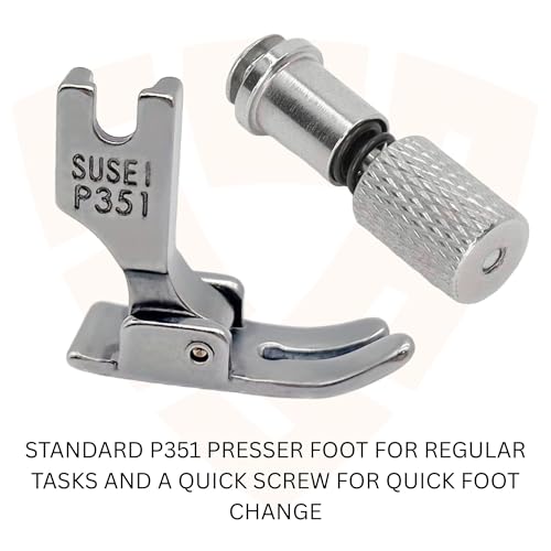 Image of SSS Industrial 7-in-1 Professional Presser Foot and Quick Change Combo Kit for Precision Stitching, Zipper Sewing, Teflon Applications, and Multi-Fabric Work