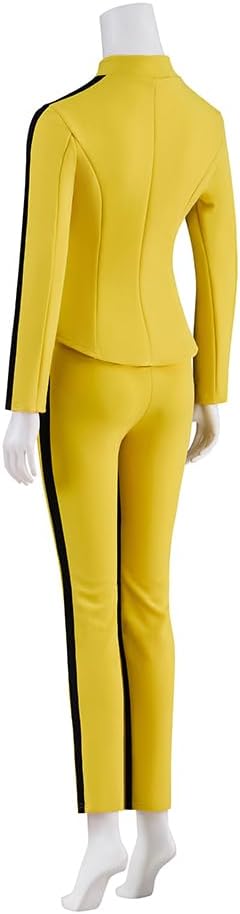 MelangCos Women Kill Bill Costume Beatrix Kiddo Cosplay Yellow Kung-Fu Suit Halloween Outfit