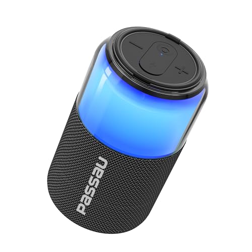 Passau Bluetooth Speaker Wireless, Powerful Portable Speaker with Lights and