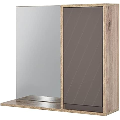 HOMCOM Armario de Baño con Espejo y Estante Ajustable Cover
