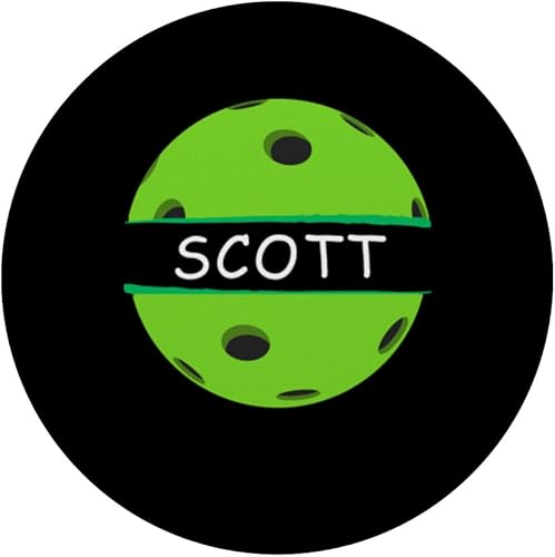 Miniatura 3 de Novedad Pickleball Nombre Personalizado Scott Sports PopSockets Intercambiable PopGrip
