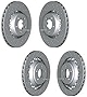 Front and Rear Disc Brake Rotors Kit Fits BMW F87 M2 2019-2021