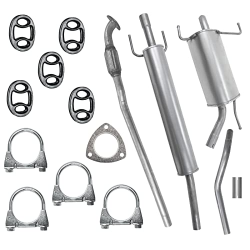 Polmo Schalldämpferset Auspuffanlage Auspuff für Opel Corsa 3 III C 1.0