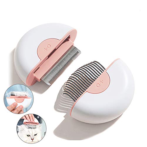 Marchul Brosse Chats, 2 en 1 Brosse Chat poil Long, Peigne Chat and Brosses Massage Chaton pour Chiot Chat Poils Courts et Longs Élimine Efficacement les Poils Morts et les Poils Tomenteux