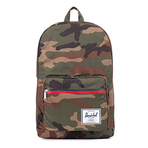 [�n�[�V�F�� �T�v���C] Herschel Supply ���K�̔��X �o�b�O POP QUIZ CLASSICS 10011-00699-OS WOODLAND CAMO/NAVY&RED ZIPPER (�R�[�h�F4079765255-1)