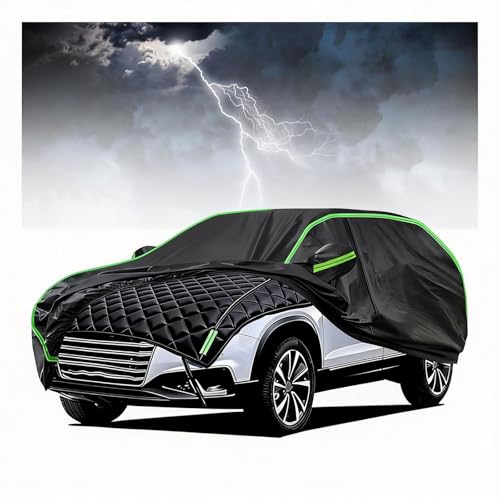 Nuovo 2 in 1 Telo Antigrandine Per Auto Per Jeep Cherokee 2014-2024,Copri Auto Anti Grandine,Copri Auto Anti Grandine, Telo Grandine Auto Imbottito, Coperture Per Carrozzeria Auto, Telo Antigrandine Auto, Mezza Copertura Per Auto Traspirante Addensata