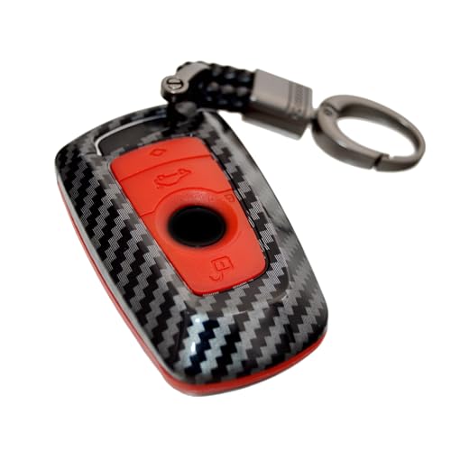 Coque de protection clé BMW carbone étui porte-clé Série 3 5 X3 X4