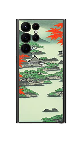 ClearView(�N���A�r���[) �T���X�� Galaxy S22 Ultra�p �v�����g �w�� �ی� �t�B���� ���{�敗�̌΁iJapanese paintings style lake�j