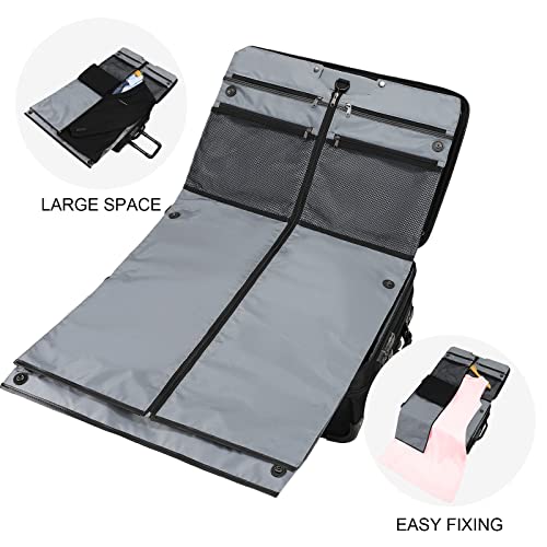 image for Modoker Rolling Garment Bag with Wheels Away Luggage for Suits with Wh