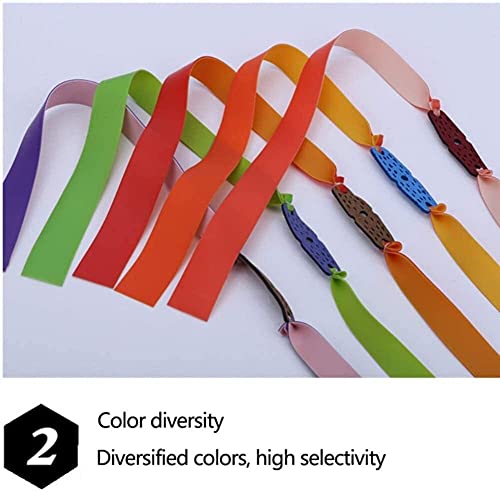 Elástico de borracha para estilingue, 10 pçs estilingue elástico plano elástico 0,8/1/1,2 mm espessu