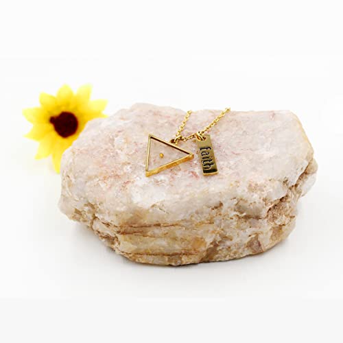 Uloveido Stainless Steel Faith Real Mustard Seed Pendant Necklace Charm Jewelry for Christian Inspirational Gift Y5594