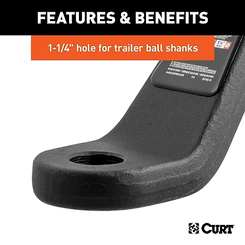 Image of Curt Manufacturing 45458 2-1 /2 inch Forged Ball Mount