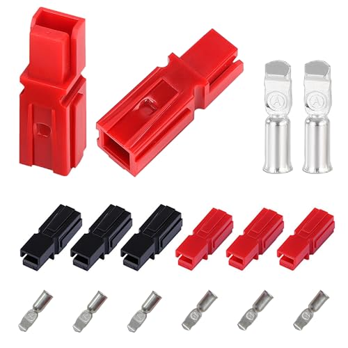 Connecteur batterie 75A rapide pour raccordement de remorque et panneau solaire AWG 6-12