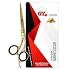 G4 Vision Professional Curved Gold Barber Scissor for Hair Trimming Razor Edge Scissors Hair Cutting Haircut Shears Stainless Steel 6 inch