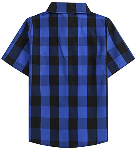 Image of SANGTREE Summer Button Down Shirts Cottn Tops for Men Women Boy Girl