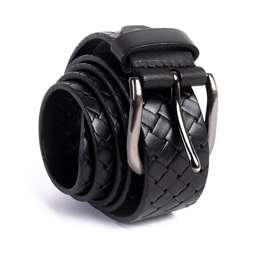 Men's Cowhide Leather Belt Durable, Adjustable, Wide Variety for Dress, Work & Everyday - 1.5