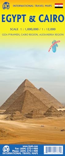 Egypt & Cairo Travel Reference 1:1M/1:12K Waterproof 2026 Edition