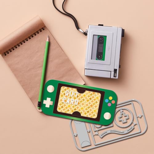 GLOBLELAND Matrizes de corte de moldura de console de jogos para scrapbooking, recortes de metal, su