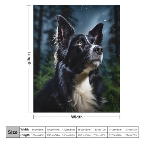 Couverture Border Collie 3D idéale pour vos soirées canapé cocooning - 6