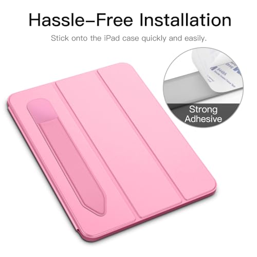 Image of MoKo Adhesive Pencil Case Holder Sticker for Apple Pencil, Flowers Pink