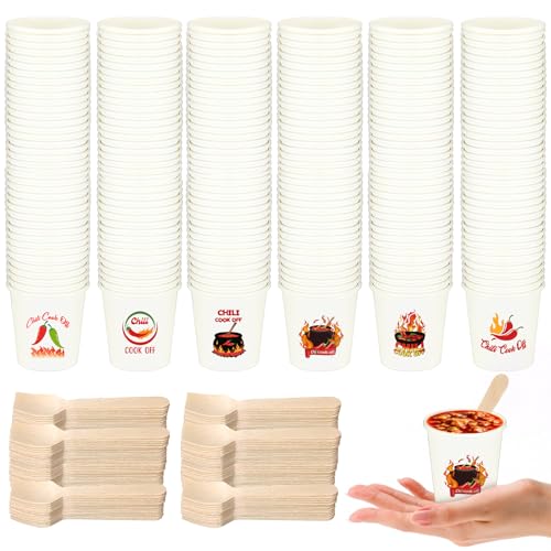 Jiytivity 600 Pcs 5 oz Chili Cook off Party Decorations