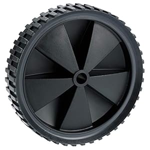 Dörner + Helmer PVC-Rad, 150mm x 30mm, 25kg Tragkraft, 32mm Nabe, Kunststofffelge, Stollenprofil, Gleitlager, Leicht