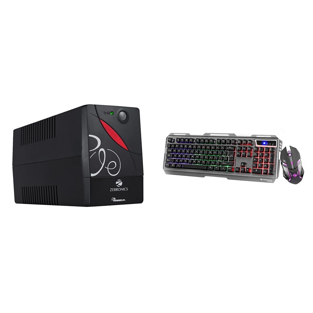 Zeb-U725 600VA UPS for Desktop/PC/Computers (not for Routers) with Automatic Voltage Regul