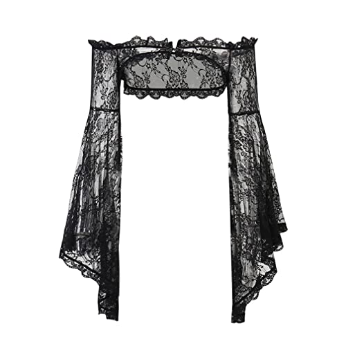 Goth Shrug Gothic Victorian Half Crop Top for Women