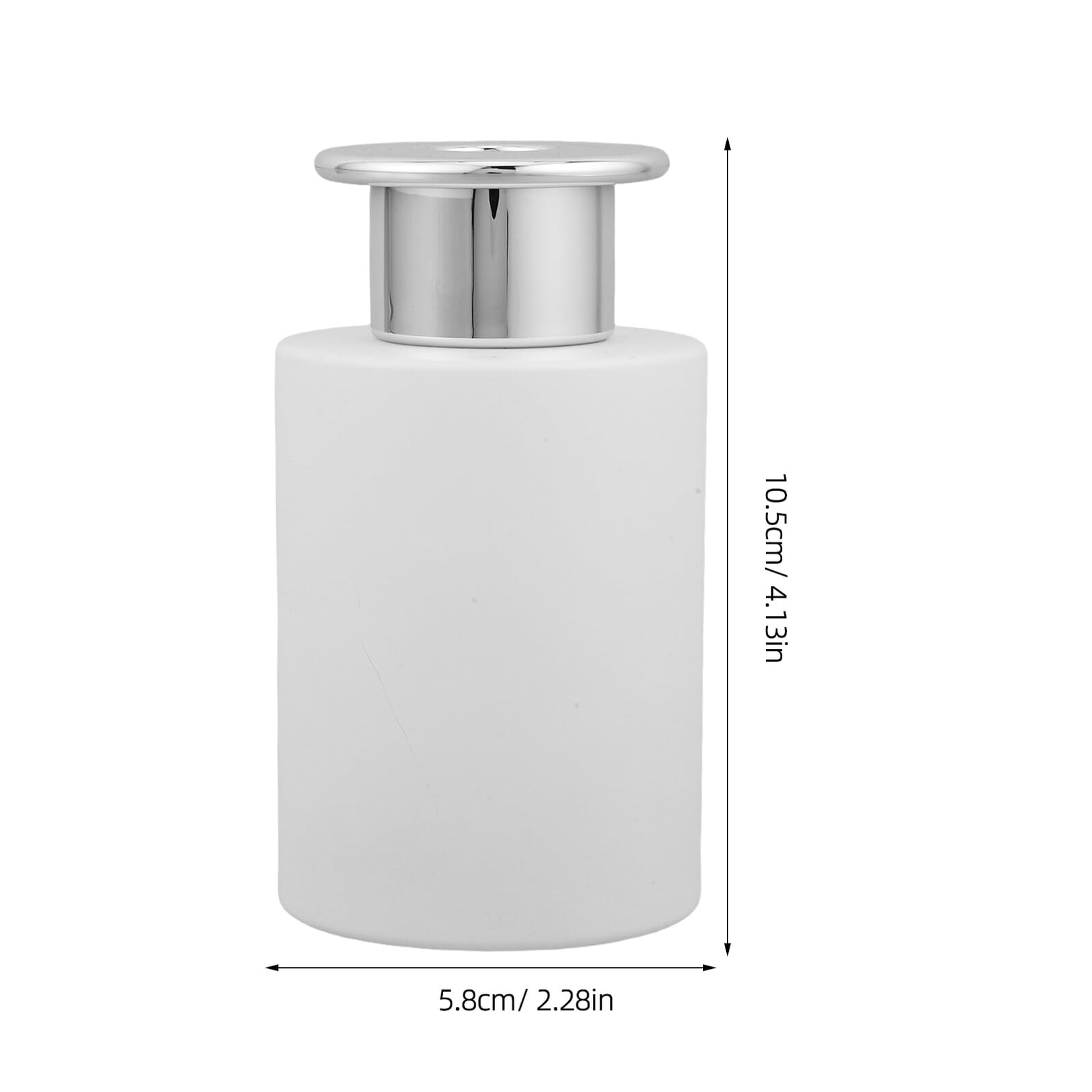 Alasum 4 Pezzi Bottiglia Diffusore per Aromi in Vetro Bianco Opaco 120ml Tappo a Forma di Fungo, Evaporazione Controllata e Design per Ambienti Domestici e Camere da