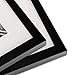 Americanflat 11x14 Picture Frame with Shatter-Resistant Glass - Set of 2 - Use as 8x10 Frame with Mat or Display 11x14 Photo Without Mat - Signature Collection - Picture Frames for Wall - Black