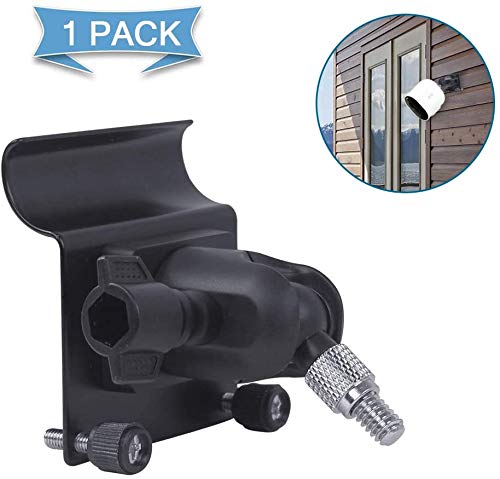 [Upgraded Version] TIUIHU Vinyl Tracking Clips for Arlo ZUMUMALL Ring Security Camera Parking Track Hook for Home Security System Weatherproof Stainless Steel Material, Black , 20