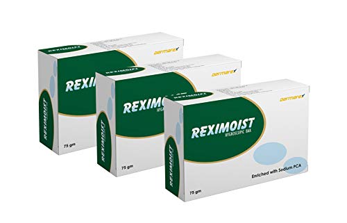 Reximoist Hygroscopic Bar 75g (Pack of 3) – Gentle Moisturizing Soap with Sodium PCA | Dermatologist Recommended for Dry & Sensitive Skin