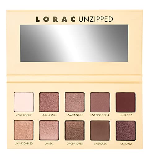 Lorac Unzipped Eye Shadow Palette | Matte & Glitter Finish Eyeshadow | Shimmer & Matte, 2 Piece Set (Pack Of 1) #TOP6