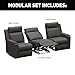 Thomas Payne Signature Heritage Series McCoy RV Theater Seating Sofa Recliner Set with Armless Chair, Manual Recline, High-Density Foam Cushioning - 2024117114