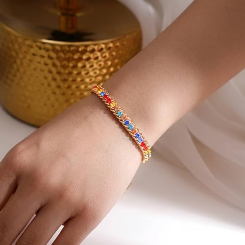 Image of Rubans Demi Fine Stainless Steel Bracelet Waterproof Gift for Women & Girls