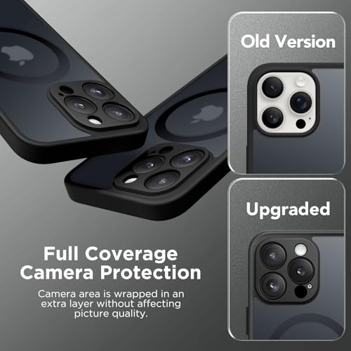 Coque iPhone 16 Pro MagSafe CAPRARO protection caméra noire mate - 6