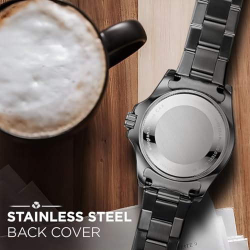 Image of Carlington Meridian Series Analog Men Wrist Watches with Stainless Steel Chain Strap & Date Display | Fashion Watches for Gents | CT - 4010