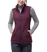 33,000ft Weste Damen Outdoor Leichte Softshell-Weste Ärmellose Jacke Winddichte Fleece Damenweste...