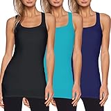 Diese Activewear langes Tank Tops sind stylisch und vielseitig, passt für Yoga, Laufen, Zumba, Trainings, jede Art von Fitness oder nur Freizeitkleidung