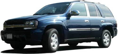 Miniatura 2 de QAA es compatible con Chevrolet Trailblazer 2002-2008 juego de 10 piezas de acero inoxidable para alféizar de ventana, cabina regular, no extendido