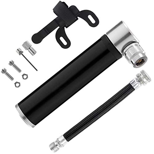 RMFC Mini Bomba para Bicicleta,[120 PSI] Bomba de Mano pequeña con Válvulas Presta y Schrader Portátil, Hinchador Bicicleta para Carretera Bicicletas de Montaña,Pelota y BMX