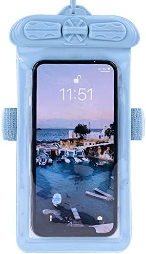 Vaxson Phone Case, Compatible with Panasonic Toughpad FZ-X1 / FZ-E1 Waterproof Pouch Dry Bag [ Not Screen Protector Film ] Blue